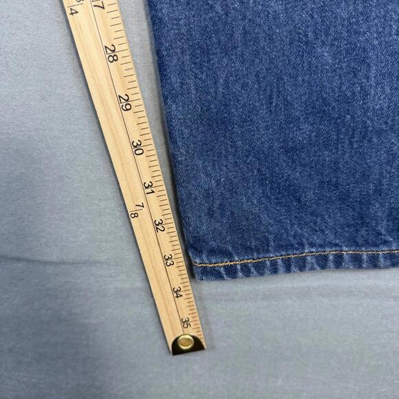 Vintage Levis 501 Jeans Mens 36x34* Blue Medium Wash Straight Original Denim Y2K - Picture 8 of 9